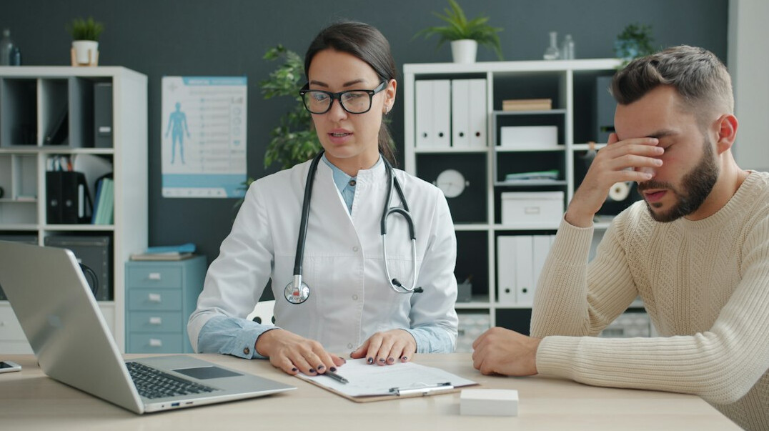 doctor discussing health plan with patient