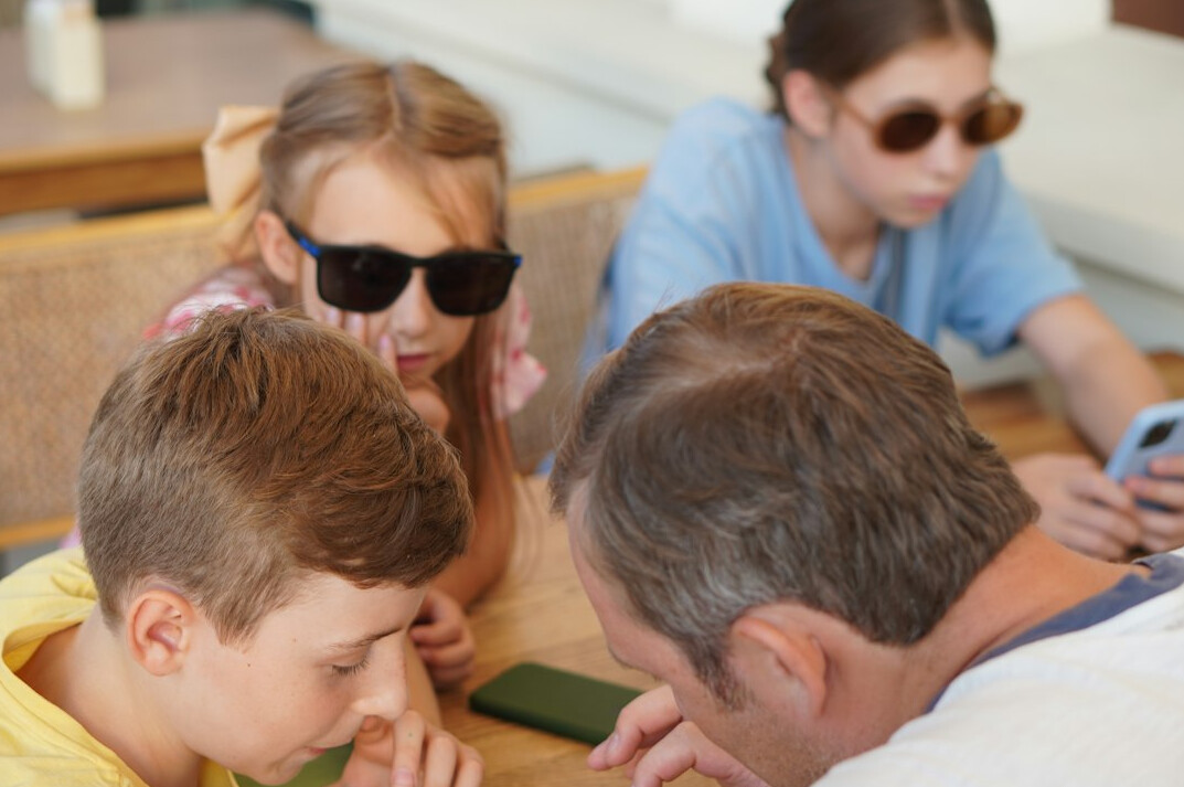family discussing health coverage