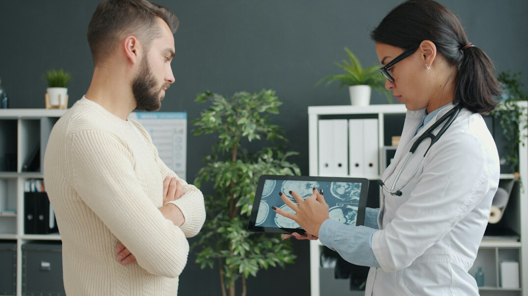 doctor discussing health plan with patient