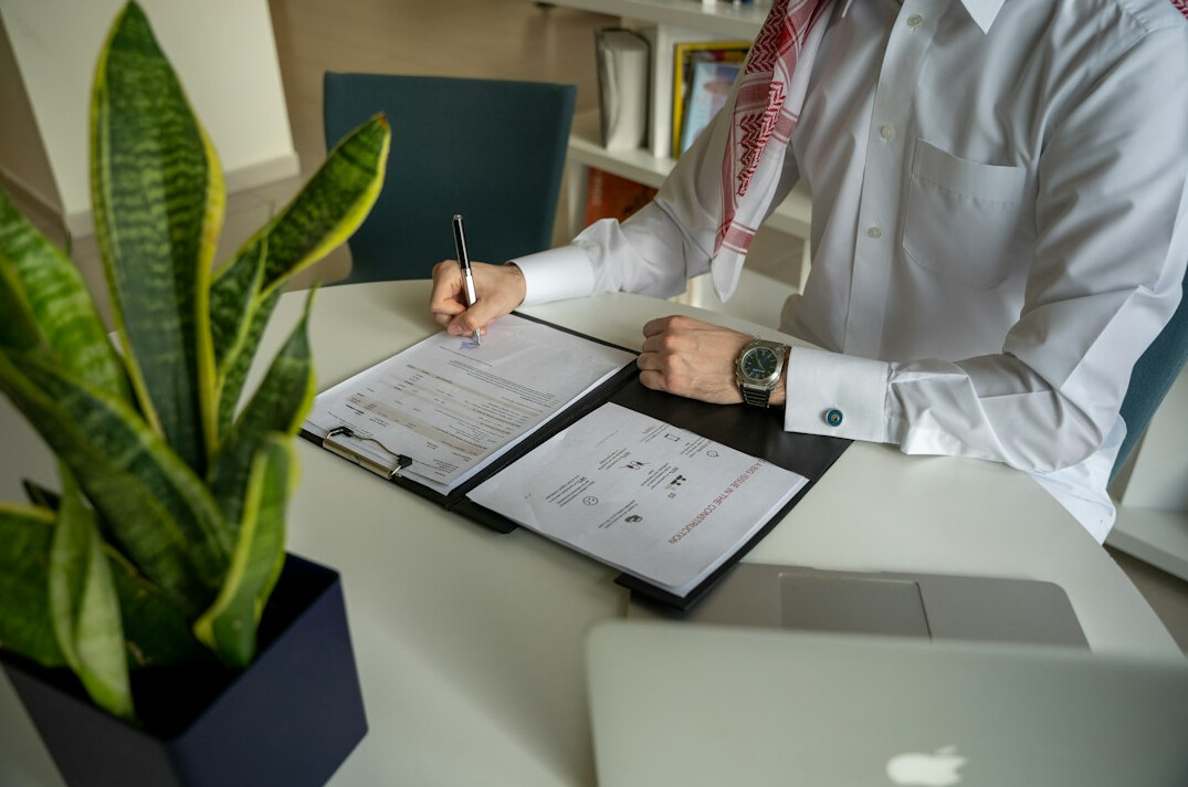 person reviewing health insurance documents